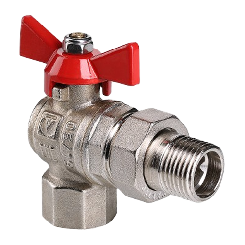 Кран шаровой VALTEC BASE угловой с полусгоном