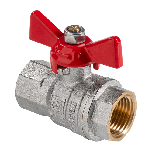 Кран шаровый «ГОСТ» с ручкой-бабочкой и внутренней резьбой