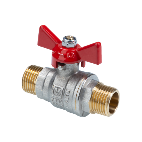 Кран шаровой «ГОСТ» с ручкой-бабочкой и наружной резьбой.