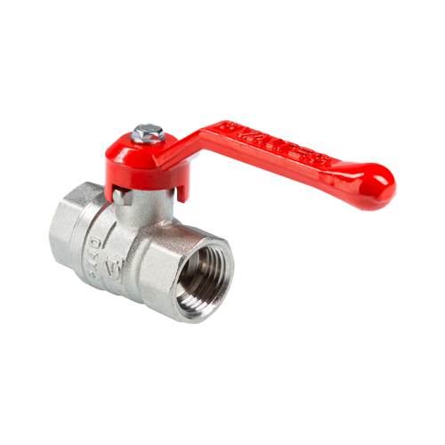 Шаровой кран «СТАНДАРТ» никелированный (ГОСТ) c флажковой рукояткой и внутренней резьбой