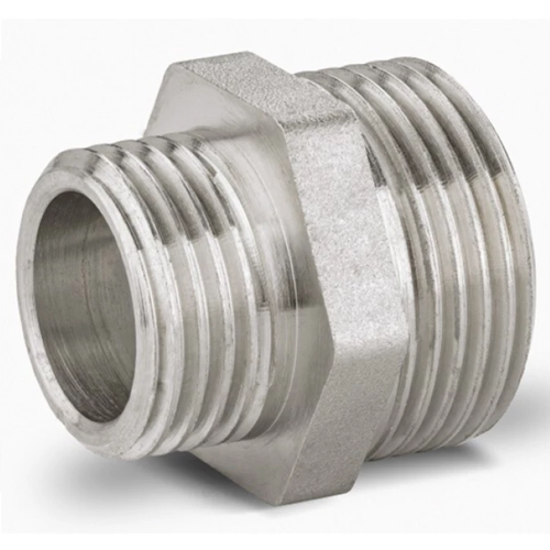 Ниппель латунь никель переходной Ду 40х32 (1 1/2