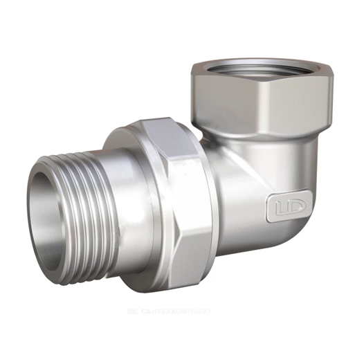 Соединитель латунь никель американка Ду 15 (1/2