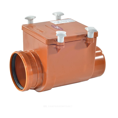 Клапан обратный канализационный коричневый HL